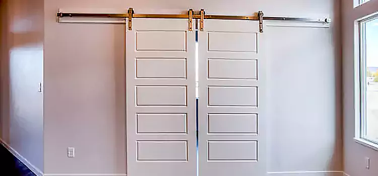Glass Barn Door with Installation Hardware Kit San Buenaventura (Ventura)